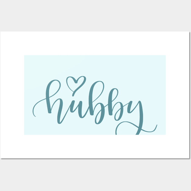 Wedding party hubby husband Wall Art by Mia